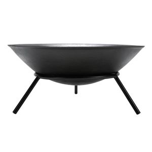 Perel Feuerschale 56x26 cm Schwarz