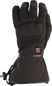 Richa Inferno 12V beheizbare wasserdichte Damen Motorrad Handschuhe Set, schwarz, L