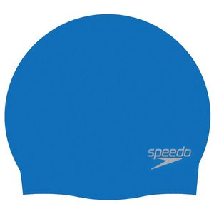 Speedo Plain Moulded Cap Blue / Blue One Size