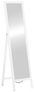 CLP Standspiegel Tandel mit Garderobenhaken, Farbe:weiß
