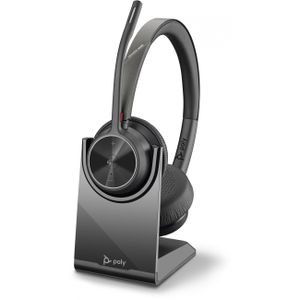 Poly BT Headset Voyager 4320 UC Stereo USB-A Teams mit Stand