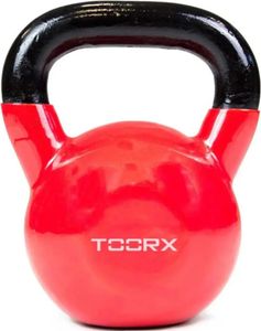 Toorx Fitness Kettlebell - Vinyl - Extra Coating - Compact - 10 kg - Red