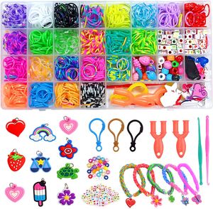 LOOM Bastel-Set 300-Teilig Gummibänder-Set & Webhaken Sortiert Super Fun Band 