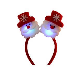 Weihnachten LED Haarreif, Weihnachten Haarschmuck Haarband Stirnband Kopfschmuck Kopfbedeckung Xmas Party Kostüm Zubehör, 6#