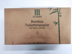 Go Bamboo - Bambus Toilettenpapier WC Papier - 3 lagig , 100 Prozent Bambus