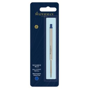 Waterman Ersatzmine für Kugelschreiber mit mittlerer Spitze | Blaue Tinte | 1 Stück