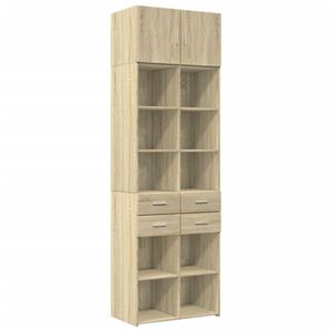 vidaXL Vysoká skriňa Sonoma dub 70x42,5x225 cm Materiál na báze dreva