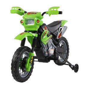 HOMCOM Kinderauto Kinderwagen Elektroauto Kinderfahrzeug Kindermotorrad Quad Elektroquad Kinderquad Elektromotorrad (Motorrad/grün)