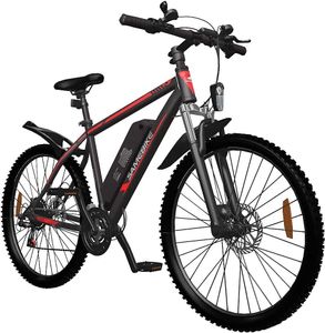 26-calowe rowery elektryczne MTB Trekkingowe rowery elektryczne 21-biegowy miejski rower elektryczny czarny