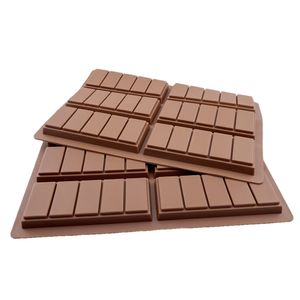 CANDeal Packung mit 2 Schokoladenriegel-Formen,Silikonformen zum Aufbrechen von Protein- und Energieriegeln für Süßigkeiten und Schokolade (Color 1#)