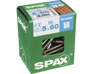 Spax Terrassenschrauben 5.0 x 60 mm TX 25 - 50 Stk.