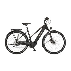 FISCHER E-Bike Pedelec Trekking Viator 4.2I Trapez, Rahmenhöhe 50 cm, 28 Zoll, Akku 711 Wh, Mittelmotor, Kettenschaltung, LCD Display schwarz