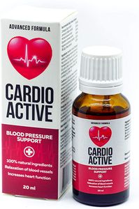 CARDIO ACTIVE Prírodné kvapky na kontrolu krvného tlaku a celkové zdravie kardiovaskulárneho systému 20ml