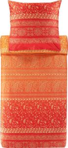 Bassetti Mako-Satin-Bettwäsche-Garnitur BRENTA Farbe O1 MANDARINE Größe 155x220 + 80x80 Bassetti Mako-Satin-Bettwäsche-Garnitur BRENTA Farbe O1 MANDARINE Größe 155x220 + 80x80