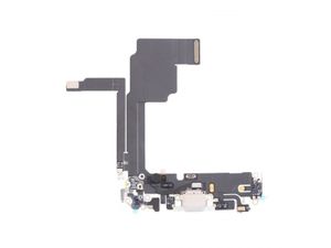Nabíjecí deska a flex pro Apple iPhone 15 Pro bílý titan