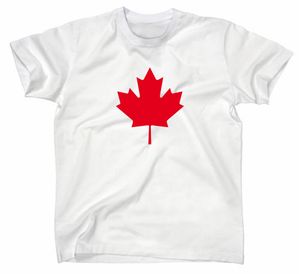 Styletex23 T-Shirt Kanada Flagge Fahne Ahorn, weiss, S