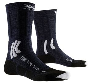 X-SOCKS Trek X Merino Trekkingsocken Uni midnight blue/arctic white 42-44