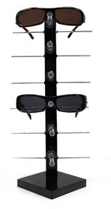 Brillenständer Brillenpräsenter Brillendisplay Brillenhalter für 6 Brillen Acryl schwarz