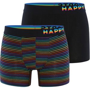 Happy Shorts Trunks Rainbow Stripes L (Herren)