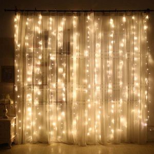3M SUNNEST Led lichterkette Lichtervorhang Deko Vorhanglichtermit 300 LED 8 Lichtmodi USB Lichterkette Beleuchtung für Weihnachten- Warmweiß