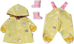 BABY born Deluxe Regen-Oufit mit Regenmantel, Regenhose und Gummistiefeln für 43 cm Puppen, 836460 Zapf Creation