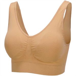 Damen Basic Wohlfühl BH Seamless BH Bralette - ohne Bügel, ohne Clips - Nahtloser Yoga Bra Top