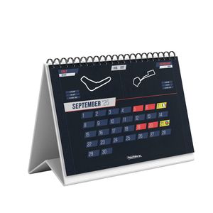 Formel 1 2025 A5 Tischkalender, F1 2025 Rennplan, F1 GP Termine Kalender, Formel 1 Geschenk, F1 Geschenk, 2025 Motorsport Kalender