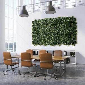 Pflanzenwand Kunstpflanzen zur Wandmontage 50 x 50 cm Laurel