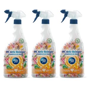 Ambi Pur WC Aktiv Reiniger Spray Citrus & Waterlilly 750ml (3er Pack)