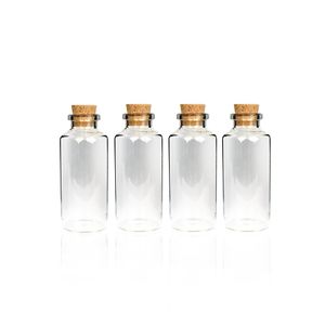 Mini Glasflaschen mit Korken 10ml ( 8er Pack ) - Kleine Glasfläschchen zum Befüllen - Reagenzglas Glas für Hochzeit - Mini Gläser Gastgeschenke