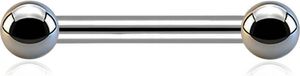 viva-adorno 1,6 x 16 x 5mm Titan G23 Barbell Stab Hantel Zungenpiercing Brustpiercing Helix Piercing Z568