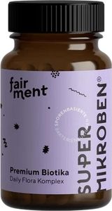 Fairment SuperMikroben | 60 Kapseln | Premium Biotika | sporenbasierte Bakterienkulturen, Akazienfasern & Zink | vegan