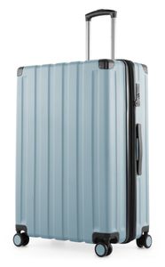 HAUPTSTADTKOFFER - Q-Damm - Velký kufr na kolečkách s pevnou skořepinou TSA XXL prodloužení, 77 cm, 133 litrů, modrý bazén