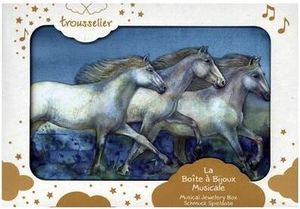 TROUSSELIER - Schmuckschatulle mit Musik, Pferd Camargue, nachtleuchtend