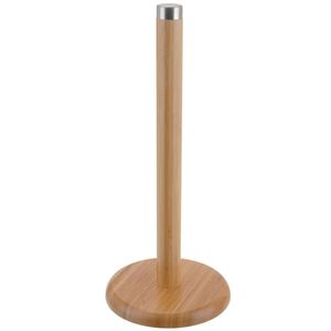 Küchenrollenhalter aus Bambus-Holz Rollenhalter Küche Papierollenhalter 32cm Rollenständer