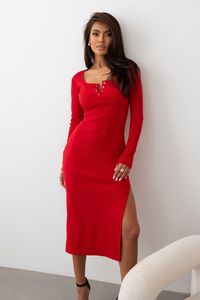 Ivon Midikleid für Frauen Lumina rot S Ivon Midikleid für Frauen Lumina rot S