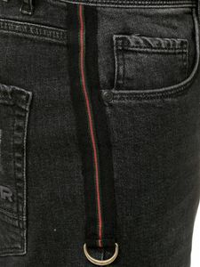 Red Bridge Herren Jeans Shorts Kurze Hose Denim Capri Side Stripe Schwarz W31