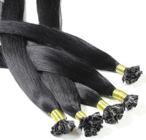 hair2heart Bonding Extensions Echthaar glatt 2/0 Schwarz - 25 Strähnen 0.5g 30cm, Echthaar Extensions für langanhaltende Haarverlängerung hair2heart Bonding Extensions Echthaar glatt 2/0 Schwarz - 25 Strähnen 0.5g 30cm, Echthaar Extensions für langanhaltende Haarverlängerung
