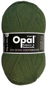Opal Sockenwolle 100g Uni Olivgrün 4-fach