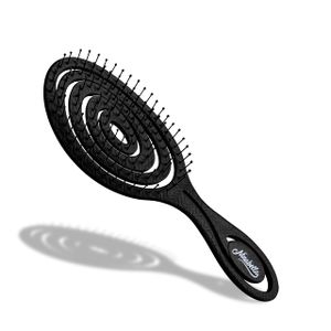 Ninabella Bio Haarbürste ohne Ziepen für Damen, Herren & Kinder - Entwirrbürste auch für Locken & Lange Haare - Einzigartige Profi Detangler-Bürste mit Spiralfeder