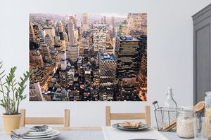Wandtattoo Wandsticker Wandaufkleber New York - NYC - Amerika 120x90 cm Selbstklebend und Repositionierbar