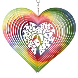 Edelstahl Rainbow: Lovebirds 200 - Windspiel
