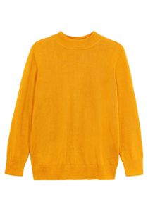 sheego Damen Große Größen Pullover aus Feinstrick, mit Stehkragen Strickpullover Citywear feminin Rundhals-Ausschnitt - unifarben