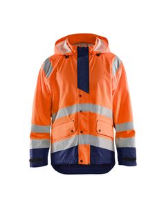 Blakläder High Vis Regenjacke 4327 2005 Level 3 in div. Farben, Farbe:orange/marineblau, Größe:4XL