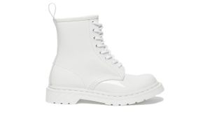 Dr. Martens 1460 Mono Patent Leather Lace Up Boots - White, 5