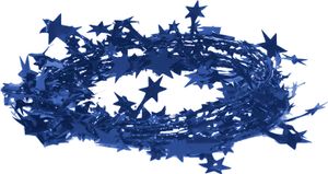 Drahtgirlande Sterne, 2.7 Meter, Farbauswahl:blau 352 / königsblau / royalblau