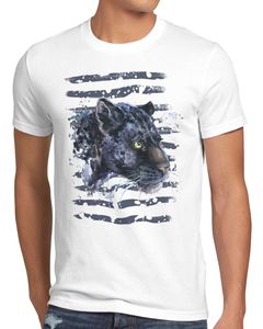 style3 Schwarzer Panther Herren T-Shirt berglöwe zoo dschungel, Größe:S