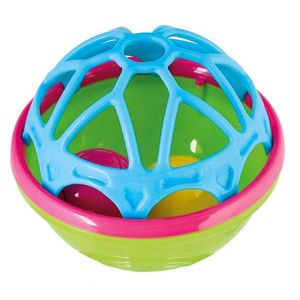 Bieco 41009066 Greif- und Badeball circa 11 cm, Activityball zum Baden, Spielen und Greifen, mehrfarbig