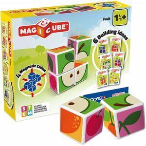 Geomag MagiCube Fruit - 4 pcs - Mehrfarbig - 4 Stück(e) - Quadratisch - Bild - Kinder - Junge/Mädchen