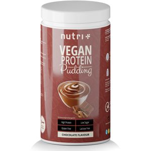PROTEIN PUDDING SCHOKOLADE Vegan 500g - 83,4% Eiweiß - 113 Kalorien - Low Sugar Dessert - Schoko Geschmack - Schokoladenpudding - Laktosefrei - Glutenfrei